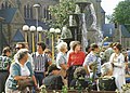 Trompetenbrunnen, Roter Platz in Georgsmarienhütte ca. 1980