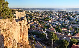 View of Sarrasine tower and Vitrolles