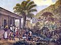 Image 16Indigenous people at a farm plantation in Minas Gerais in present-day Brazil, c. 1824 (from Indigenous peoples of the Americas)