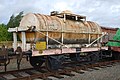 Ein erhaltener 1951 gebauter Kesselwagen im National Railway Museum in York