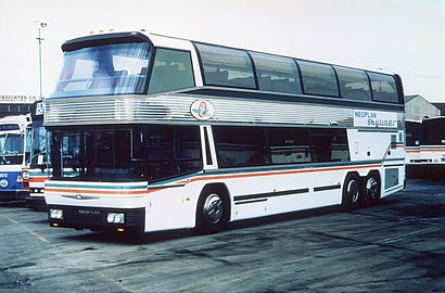 Neoplan Skyliner AN122/3 under evaluation by AC Transit, c.1983