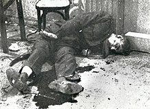 Photograph of Qasim's body after his execution