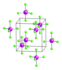 Kristallstruktur von Arsenpentachlorid