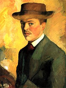 Autoportrait au chapeau (1909).