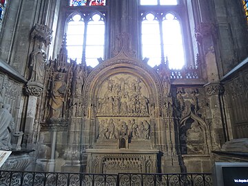 Altar and retable in Chapel of Saint-Etienne-de-la-Grande- Eglise