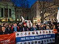 Image 33Protest outside the Russian Embassy in Berlin demanding the release of Russia's political prisoners, including journalists Ivan Safronov and Maria Ponomarenko [sv], February 2024 (from Freedom of the press)