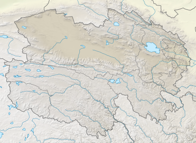 Location map China Qinghai relief