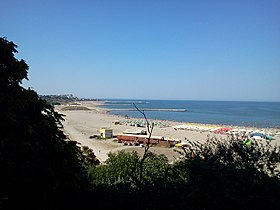 Plages de Constanța en été.