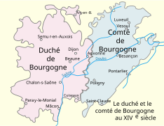 Duché de Bourgogne et Comté de Bourgogne au Moyen Âge