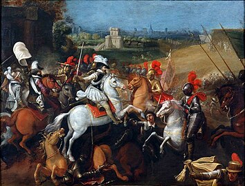 Henri IV at the Battle of Arques.