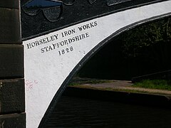 Horseley Iron Works name on bridge at Smethwick Junction (C)