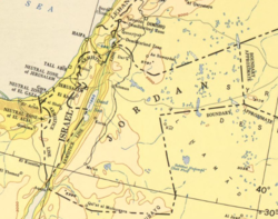Contemporary map, 1955