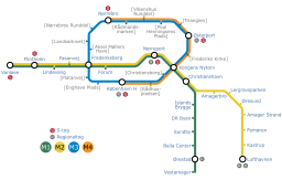 Karten des öffentlichen Verkehrs