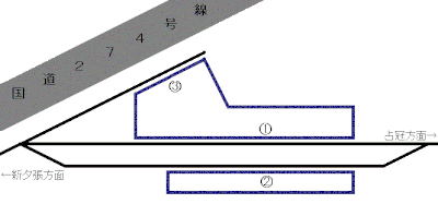 楓駅ホーム構造