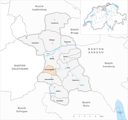 Unterentfelden – Mappa