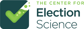 A green checkmark with "The Center for Election Science" written next to it