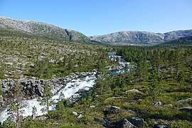 Lomsdalen in Lomsdal-Visten National Park in Brønnøy Municipality