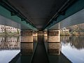 Vue sous le pont Schlossbrücke (pont du palace).