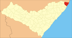 Location of Maragogi in the State of Alagoas