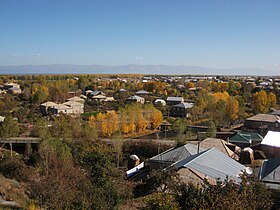 Вид на Севанский хребет из села Неркин-Геташен