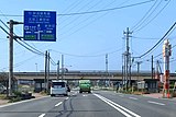 接続道路から見たIC（2020年4月）