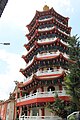 Tower of the Temple of Dabogong (locally Tua Pek Kong) in Sibu, Sarawak, Malaysia.