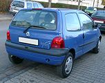 2004–2012 Twingo, rear (non-standard wheels)