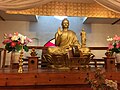 Buddha at the Buddhahall of Shasta Abbey, Mt Shasta, California