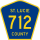 County Road 712 marker