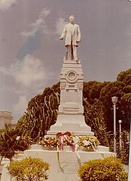 Statue of Juan Morel Campos at Plaza Degetau, in 1977