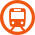 Logo of Line 1 (Kūkō Line) of the Fukuoka City Subway