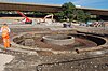 The former turntable pit excavated near Westbourne Park tube station