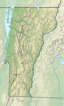 Map showing the location of Camel's Hump Natural Area