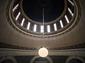 Garlands motif at base of WV Capitol dome with chandelier