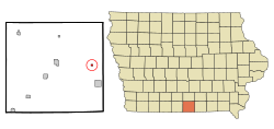 Location of Promise City, Iowa