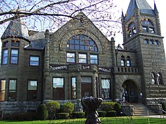 Biblioteca Williams Free, Beaver Dam, Wisconsin. Abierta en 1891. Arquitecto Walter Holbrook.