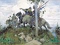 Bogatyrs chevauchant, par Victor Vasnetsov, 1896.