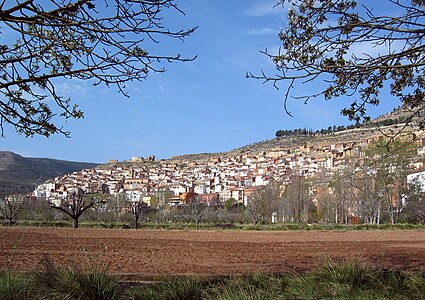 Ademuz. Vista parcial desde la Vega del Turia.