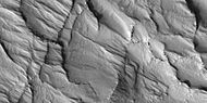 Close view of polygonal ridges, as seen by HiRISE under HiWish program
