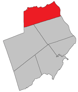Location within Albert County.