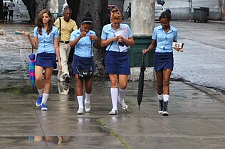 School students in Havana, 2012