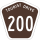Tourist Drive 200 marker