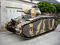 Char B1 bis "Flandres" du musée des Blindés de Saumur semblable à celui utilisé par les élèves du lycée Maginot.