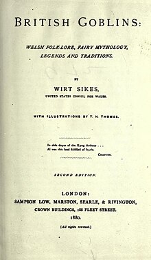 The the title page of a book titled British Goblins