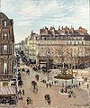 1898 painting of the same scene in sun: La rue Saint-Honoré: effet de soleil, après-midi ("Rue Saint-Honoré, effect of sun, afternoon"), Nelson-Atkins Museum of Art