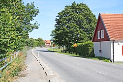 The old country road between Blekinge and Scania in Edenryd in August 2015