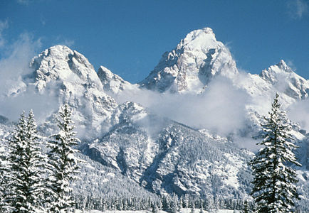 101. Grand Teton in Wyoming is the highest summit of the Teton Range.