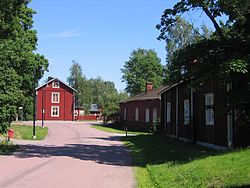 A street in Helsingin pitäjän kirkonkylä