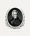 Image 15 Andrew Jackson Engraving credit: Bureau of Engraving and Printing; restored by Andrew Shiva Andrew Jackson (March 15, 1767 – June 8, 1845) was an American soldier and statesman who served as the seventh president of the United States from 1829 to 1837. He has been widely revered in the United States as an advocate for democracy and the common man, but many of his actions proved divisive, garnering both fervent support and strong opposition from different sectors of society. His reputation has suffered since the 1970s, largely due to his pivotal role in the forcible removal of Native Americans from their ancestral homelands; however, surveys of historians and scholars have ranked Jackson favorably among U.S. presidents. More selected pictures
