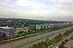 View of Blue Area with Jinnah Avenue in Islamabad